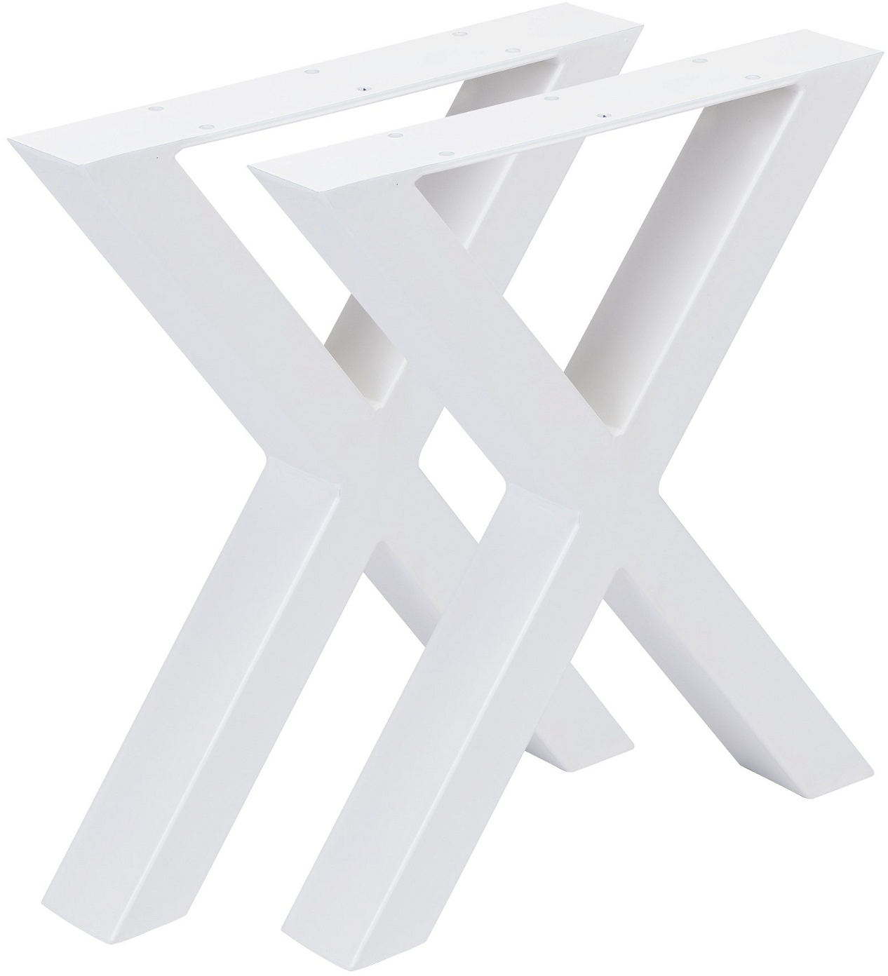 Understel Til Sofabord Nielsen Design Oscar  Hvid Pulverlakeret Metal H40ã L35ã B6 Cm