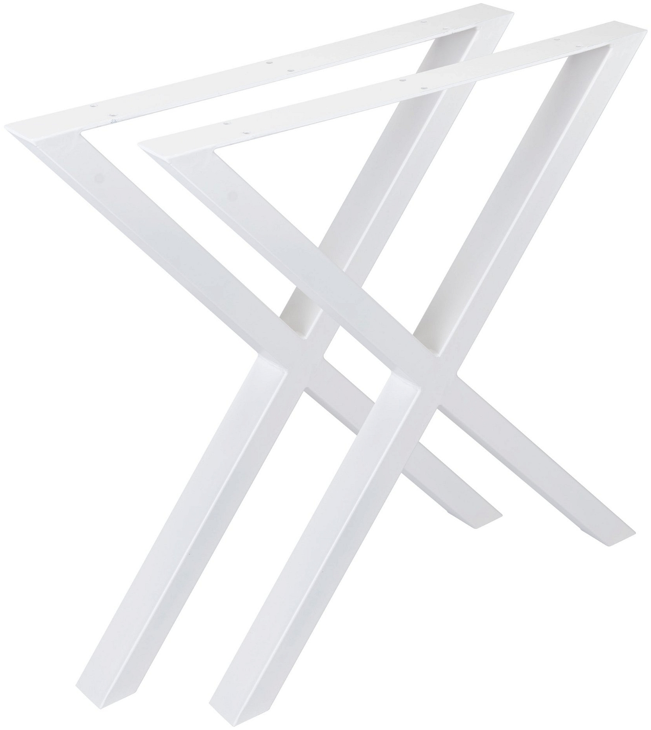 Understel Til Spisebord Nielsen Design Oscar   Hvidt Krydsbordstel   Pulverlakeret Metal