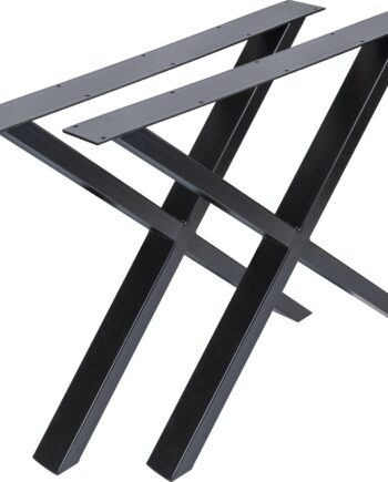 Understel Til Spisebord Nielsen Design Oscar Sort Pulverlakeret Krydsstel H71     B75   Cm Bæreevne 200 Kg