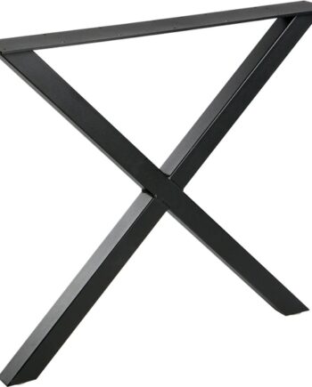 Understel Woood Tablo  -formet Mat Sort Metal Til Plankebord