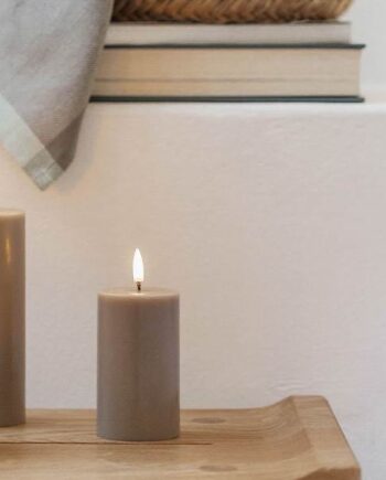 Uyuni Lighting Led Pillar Bloklys ø5     H10 Cm Sandstone  : Erling Christensen Møbler