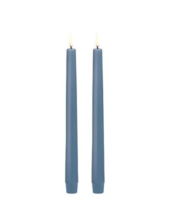 Uyuni Lighting Led Taper Kronelys  H25 Cm  Smooth    Pak Haze Blue Haze Blue : Erling Christensen Møbler