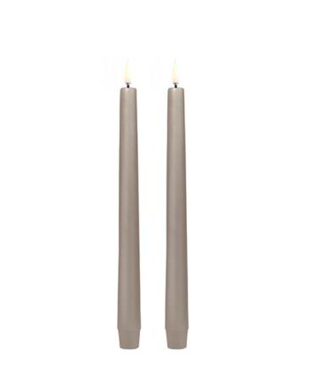 Uyuni Lighting Led Taper Kronelys  H25 Cm  Smooth    Pak Sandstone Sandstone : Erling Christensen Møbler