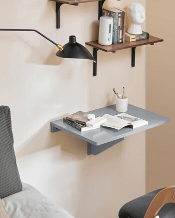 Vægbord Med Klap-funktion  Alsidig  Pladsbesparende  60x40 Cm  Grå