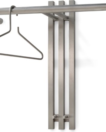 Væghængt Knagerække Spinder Design Senza   Børstet Rustfrit Stål 63 5ã 65ã 28 Cm
