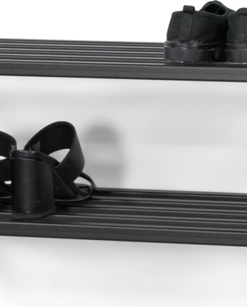 Væghængt Skoreol Skohylde Spinder Design Rizzoli Sortlakeret Stål H26ã B71ã D34 Cm