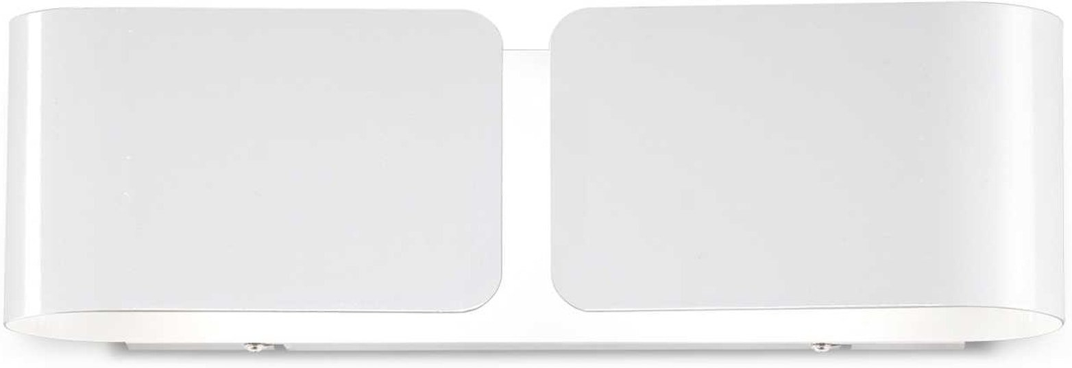 Væglampe Ideal Lux Clip Hvid Metal Med     E27 Fatninger