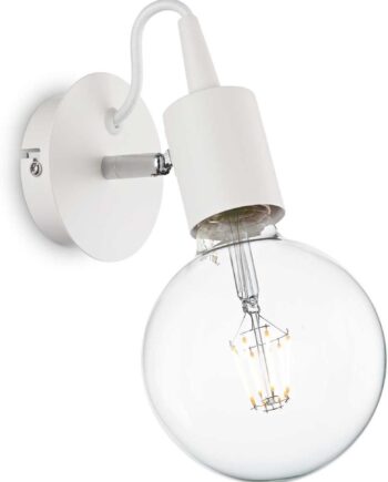 Væglampe Ideal Lux Edison   Hvid Indendørs Belysning Med Justerbar Diffuser E27