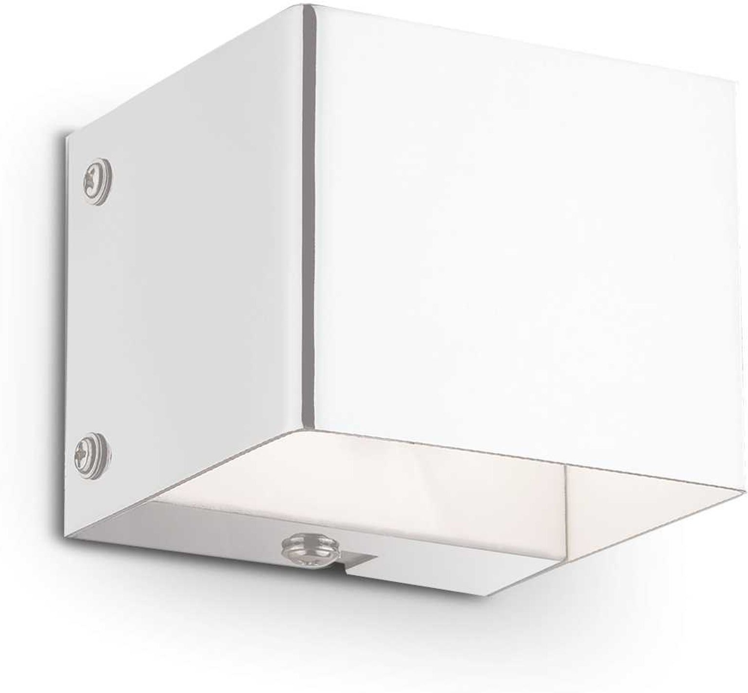 Væglampe Ideal Lux Flash Hvid Mat Metal Op- Og Nedlys Inkl  G9-pære 300 Lm Ip20 7x7x6 Cm
