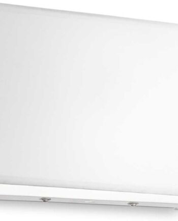 Væglampe Ideal Lux Hotel Med Hvid Stofskærm  Satin Glas Diffuser Og Justerbar Led 32x17 5x11 Cm