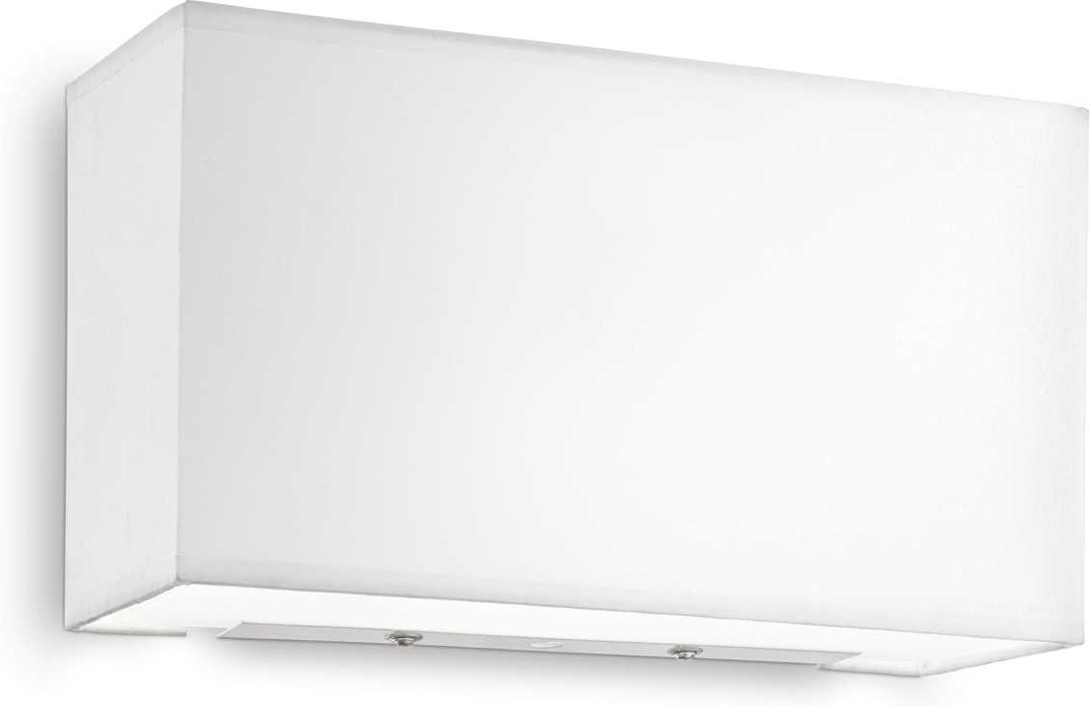Væglampe Ideal Lux Hotel Med Hvid Stofskærm  Satin Glas Diffuser Og Justerbar Led 32x17 5x11 Cm