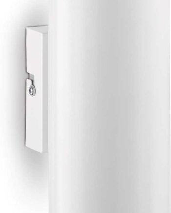 Væglampe Ideal Lux Look   Hvidt Metal Med Gu10-pærer 3000k H18xb8xl11 Cm