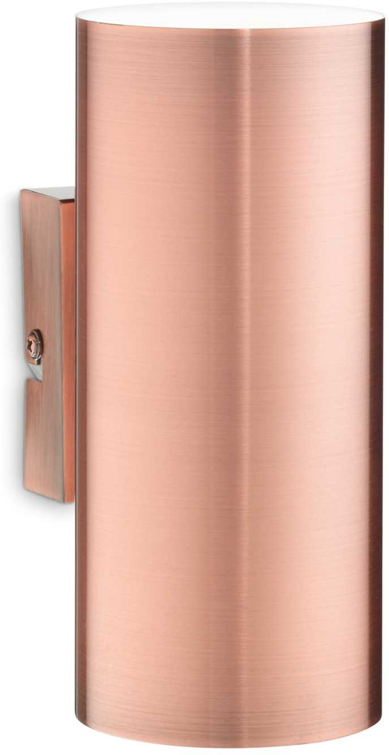 Væglampe Ideal Lux Look Kobberfinish   Metal Med Gu10 Inkl  2x5w Pærer