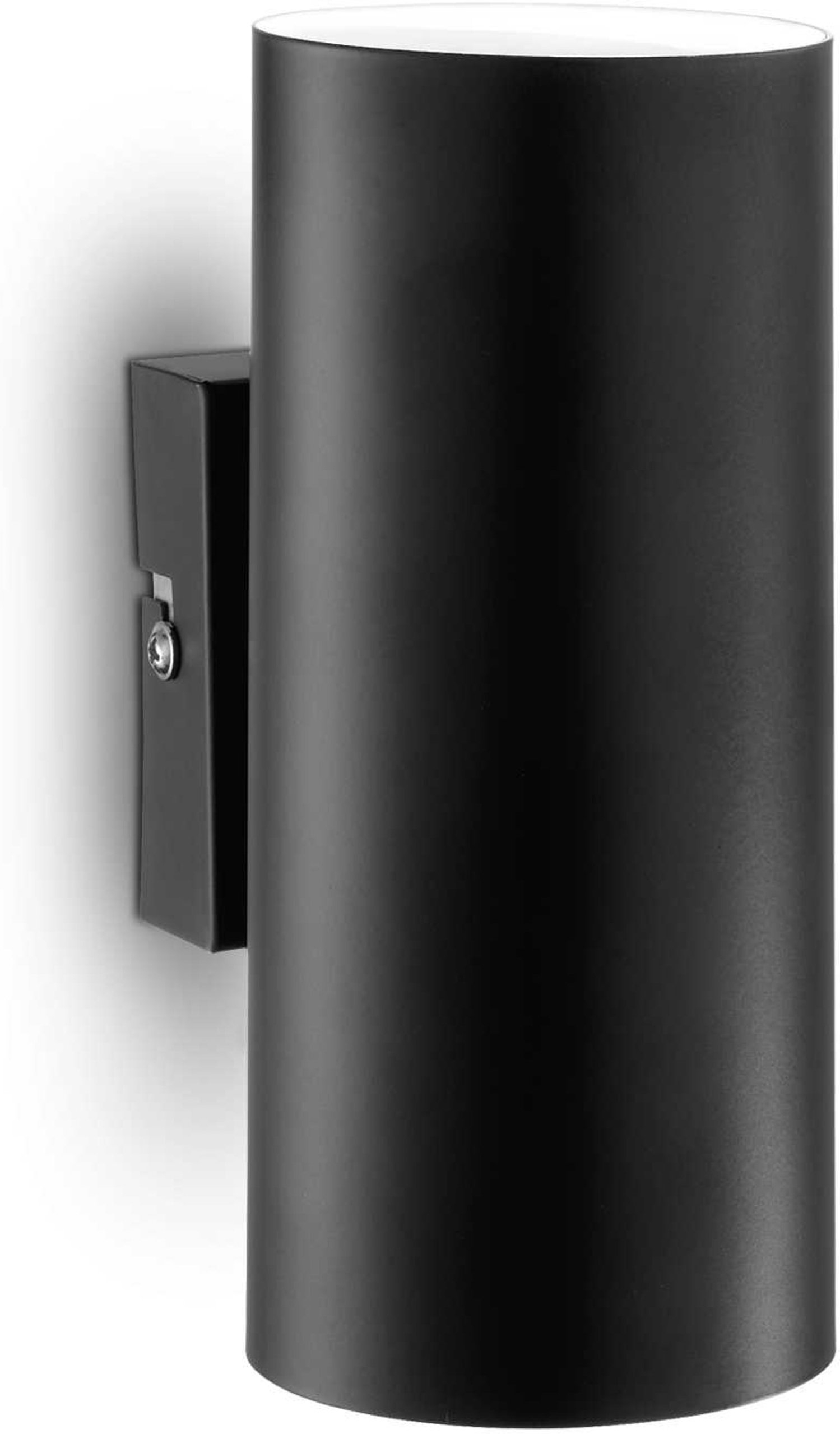 Væglampe Ideal Lux Look   Sort Metal Væglys  Kompakt Design  2x Gu10 480 Lm 3000    Ip20