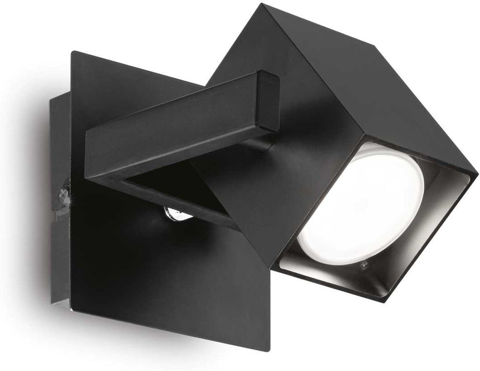Væglampe Ideal Lux Mouse Sort Metal Indendørs H11   B10   L14 Cm Gu10 50w Ip20