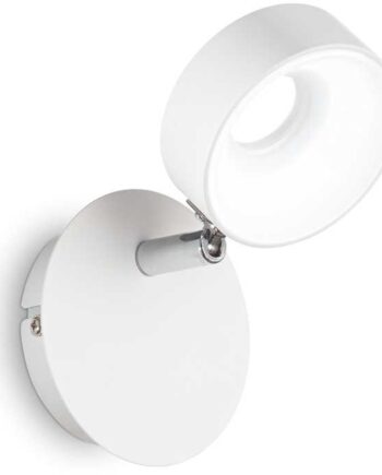 Væglampe Ideal Lux Oby Led-armatur Mat Hvid ø8   H10 Cm 550 Lm 3000k