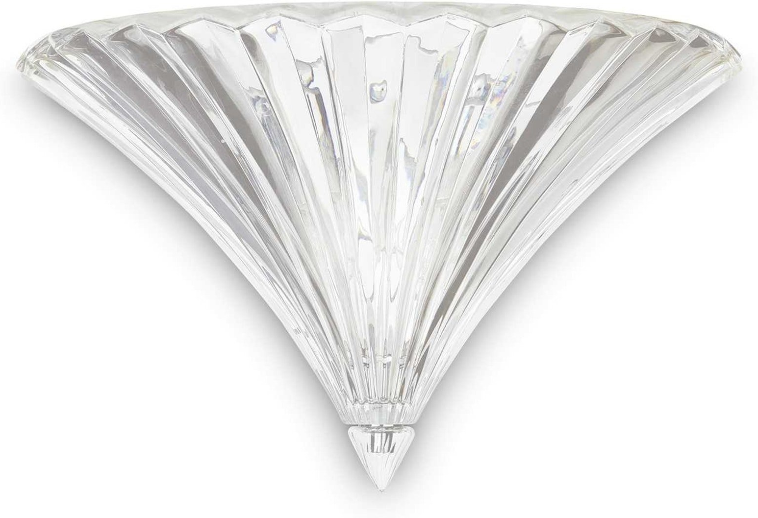Væglampe Ideal Lux Santa Håndblæst Klart Glas Kromdetaljer 24ã 23ã 38   Cm E14 40w