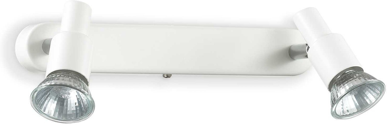 Væglampe Ideal Lux Slem Hvid Metal Med   Justerbare Gu10-spotlights Led 5w L26ã H10ã B13 Cm