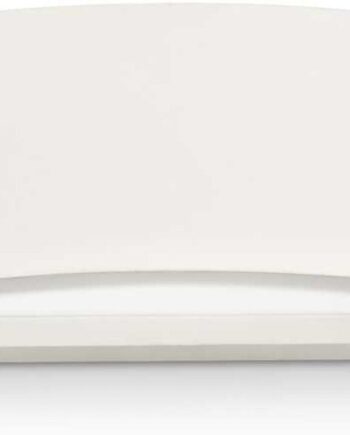 Væglampe Ideal Lux Soda Lampette Hvid Gips Med Frostet Glas Bunddiffusor E14 40w