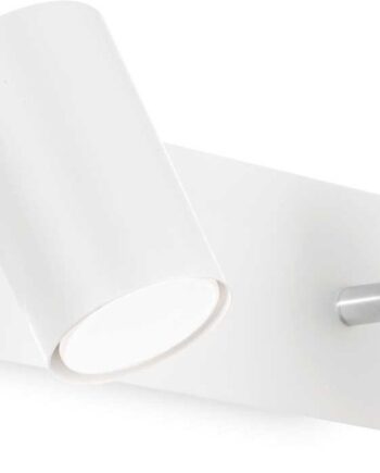 Væglampe Ideal Lux Spot Hvid Metal Indendørs Med Justerbare Diffusorer 2xgu10 50w
