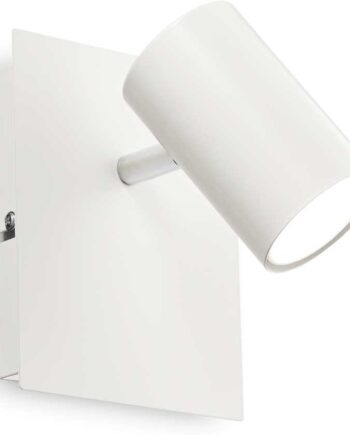 Væglampe Ideal Lux Spot-serie Indendørs Hvid Metal Justérbar 15x12x13 Cm
