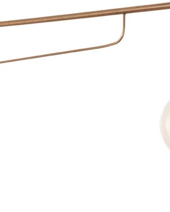 Væglampe Ideal Lux Triumph Antik Messing 62   Cm Slank E27 Væglys Til Indendørs Brug