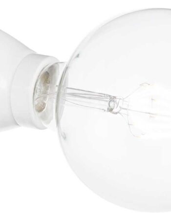 Væglampe Ideal Lux Winery Hvid Keramik ø7     B7 Cm E27 Op Til 60w