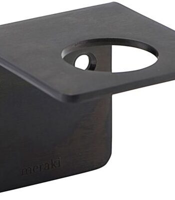 Vægophæng Meraki Supply Sort Rustfrit Stål H5 8ã B6   Cm   Flaskeholder Til Badeværelse Og Køkken
