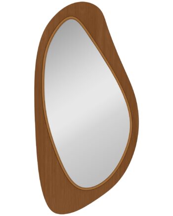 Vægspejl   Vintagestil Med Ramme Af Fyrretræsfiner Til Soveværelse Eller Stue  91     45     Cm  Naturtræ