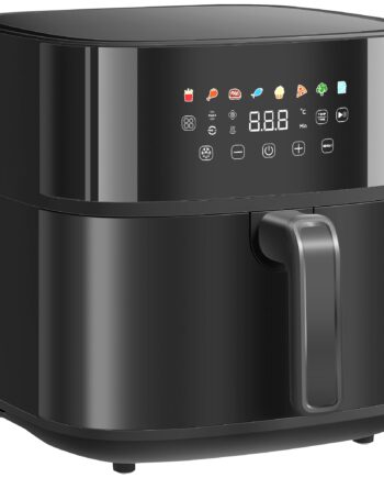 Varmluftfryer  Airfryer    Programmer    Liter  Led-skærm  Sort