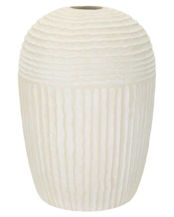 Vase   Creme  Mgo Materiale   39x56 Cm