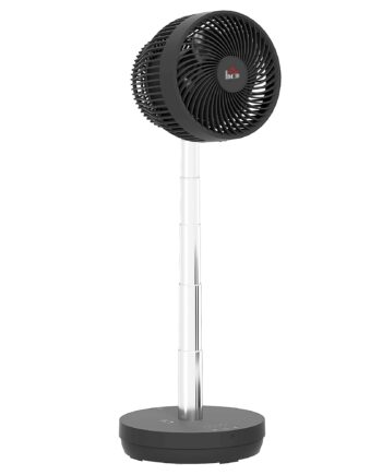 Ventilator  Klimaanlæg Med Genopladeligt Batteri  Fjernbetjening  Justerbar  Sort