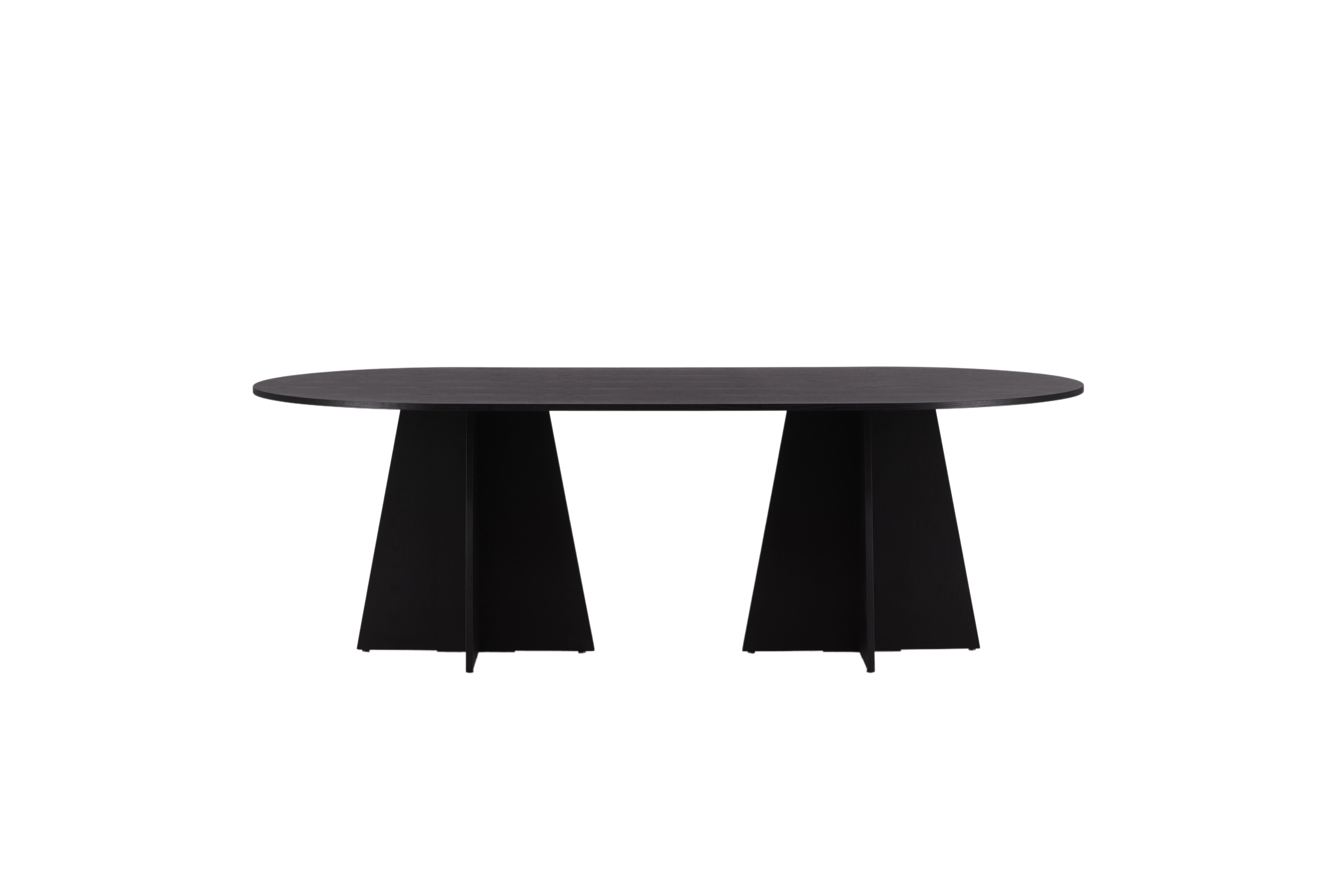 Venture Design Bootcut Spisebord  Oval Sort Finér  230x115