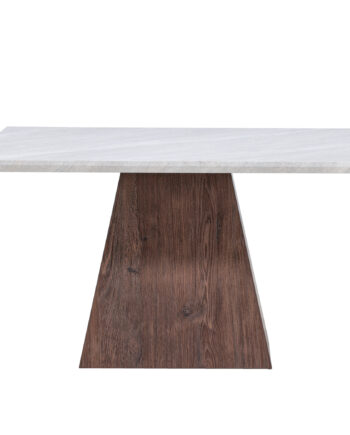 Venture Design Cael Sofabord  Kvadratisk Mdf Med Marmorlook Og Mocca 3d-papir  80x80x45