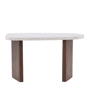Venture Design Grönvik Sidebord Lysegrå Betonlook Og Mocca Mdf  70x45