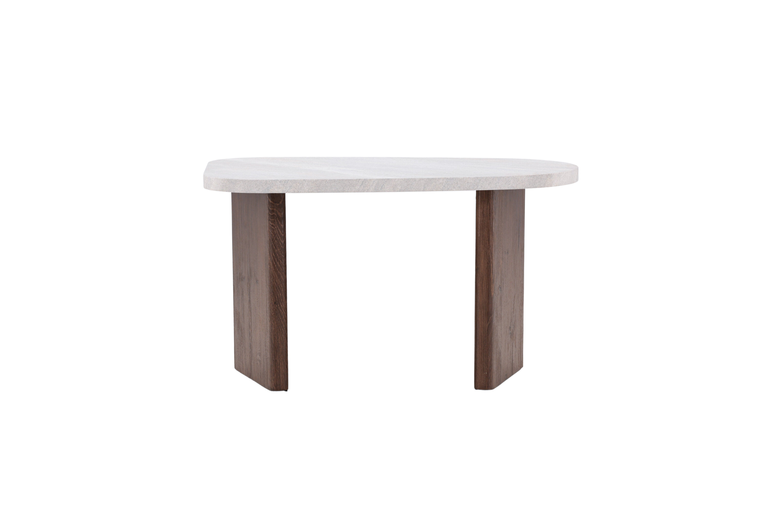 Venture Design Grönvik Sidebord Lysegrå Betonlook Og Mocca Mdf  70x45