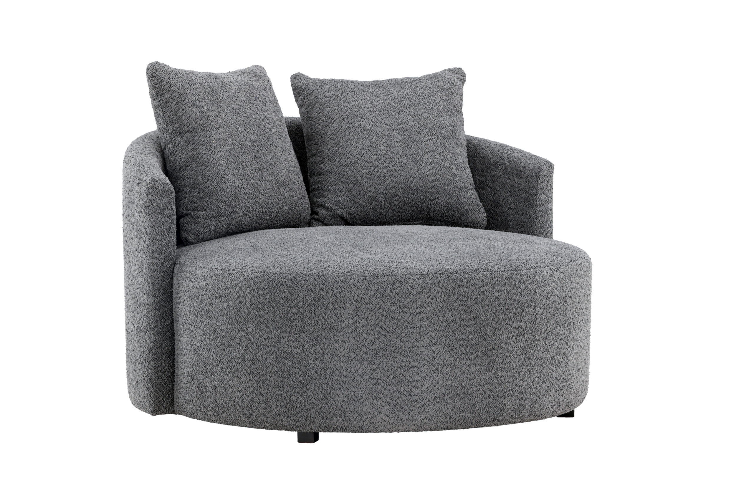 Venture Design Kelso Lænestol Rund Grå Polyester