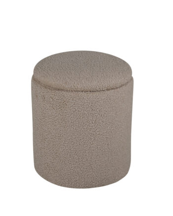 Venture Design Limpen Puf     Opbevaring  Cylinder Beige Bamsestof Polyester  ø32
