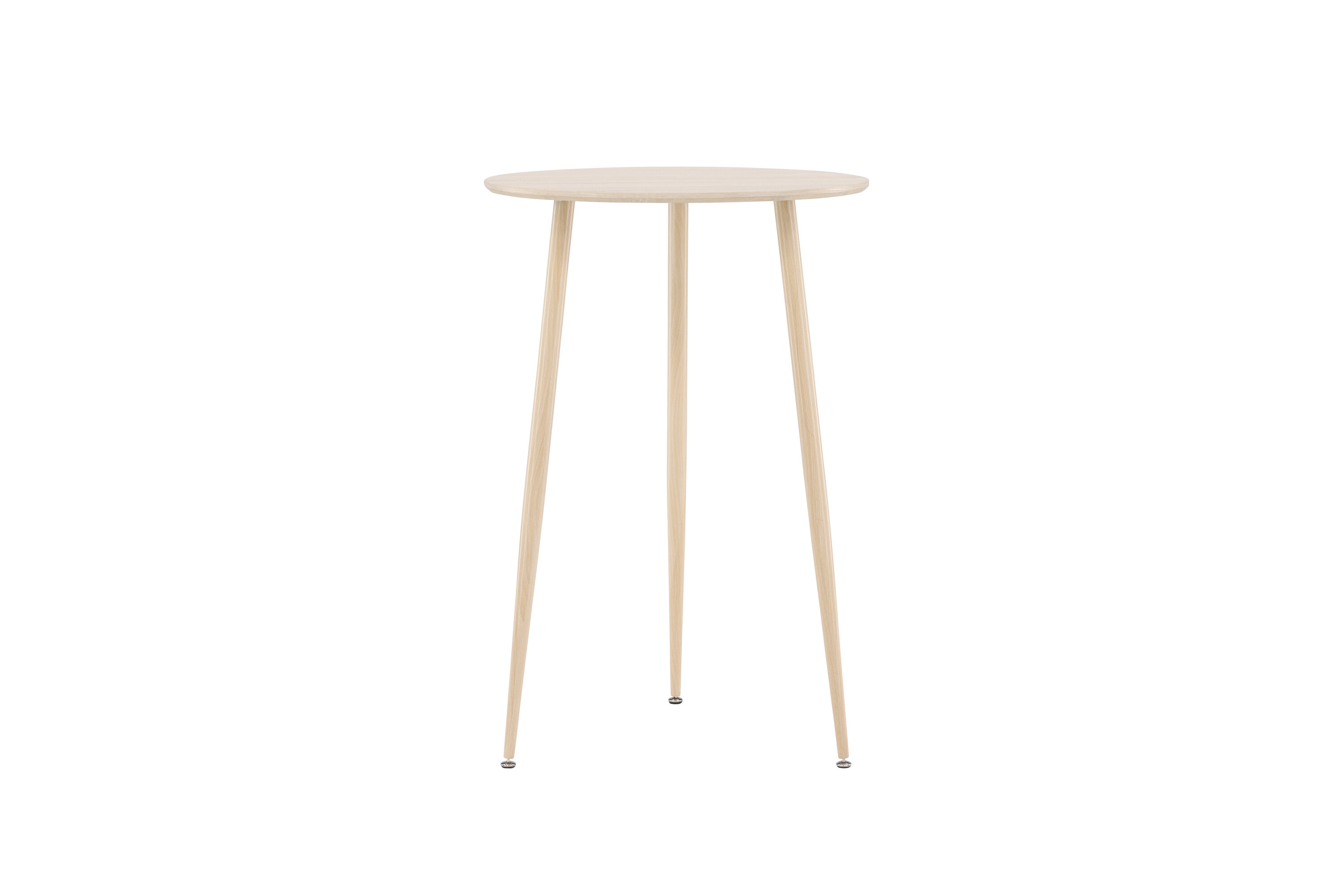 Venture Design Plaza Barbord  Rund Hvidvasket Mdf Og Stål  ø70
