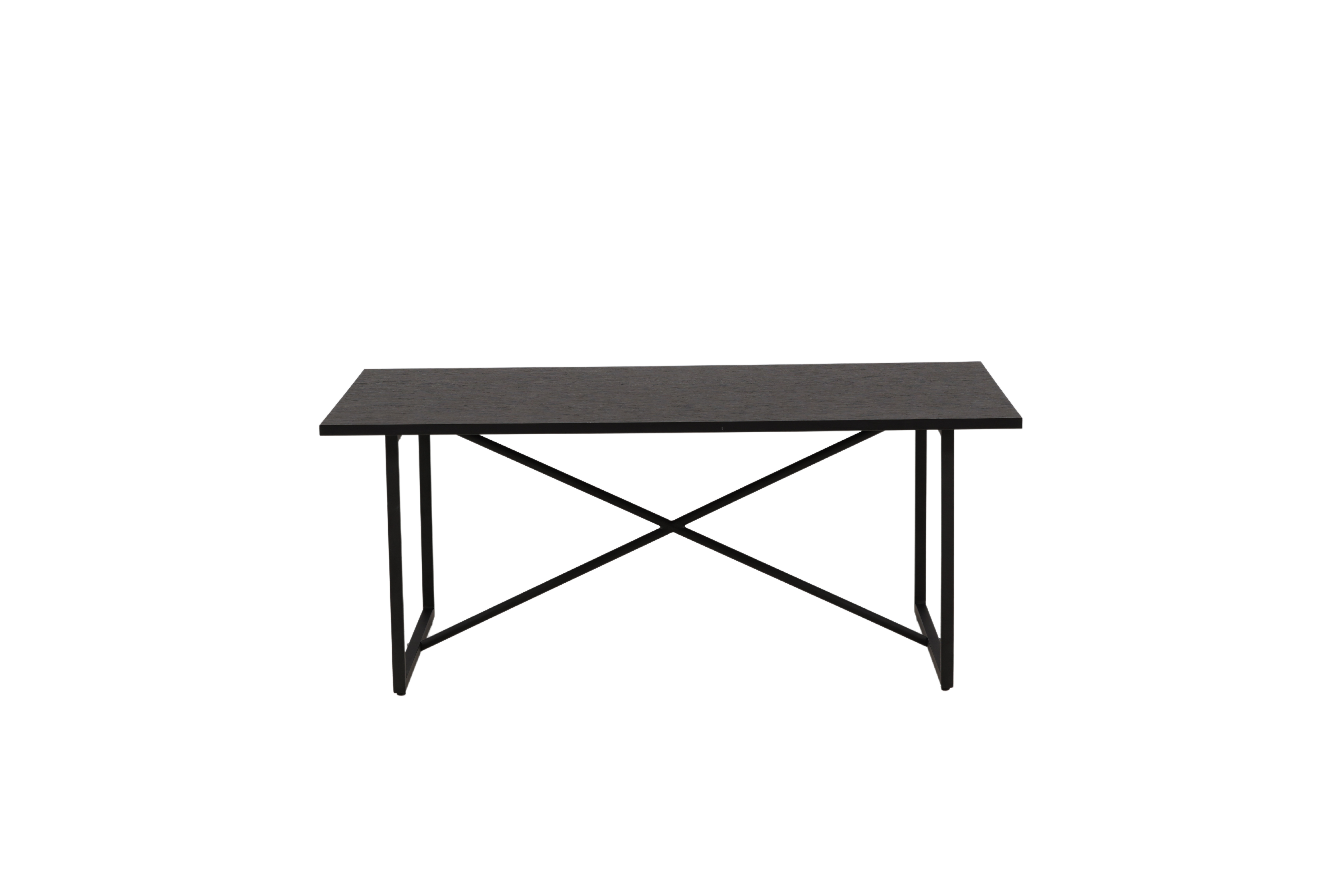 Venture Design Pryor Sofabord  Rektangulær Sort Mdf Og Sort Stål  110x70