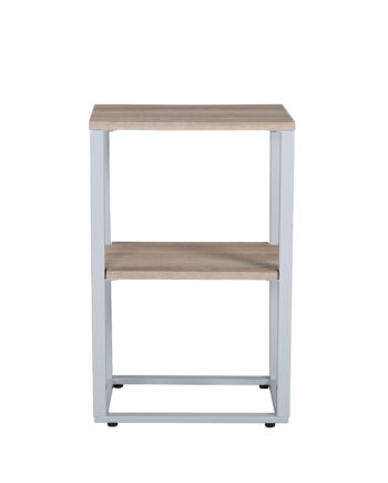 Venture Design Rise Sidebord       Hylde Natur Askepapirlaminat Og Grå Stål  45x30
