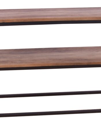 Venture Design Rise Sidebord       Hylde Teaktræsfarvet Papirlaminat Og Sort Stål  110x30