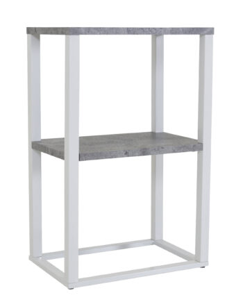 Venture Design Rise Sidebord  Rektangulær Betongrå Papirlaminat Og Hvid Stål  45x30