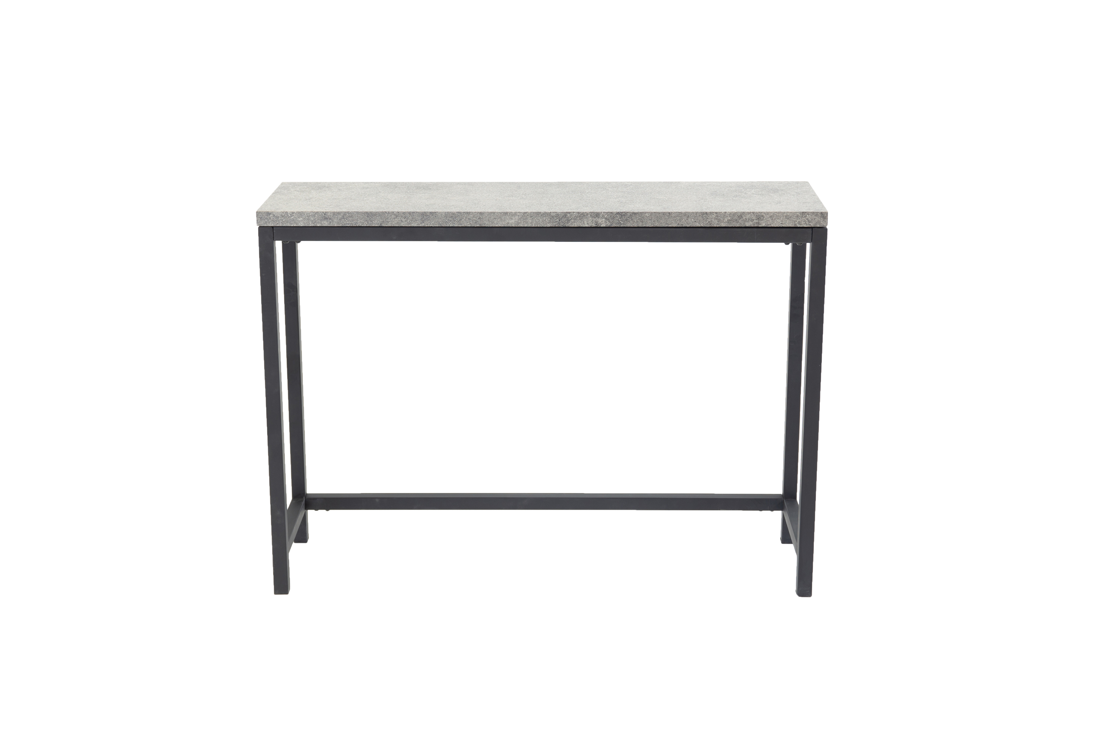 Venture Design Rise Sidebord  Rektangulær Betongrå Papirlaminat Og Sort Stål  110x30