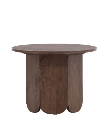 Venture Design Tekla Sofabord  Rund Mdf Med Mocca 3d-papir  ø60x45