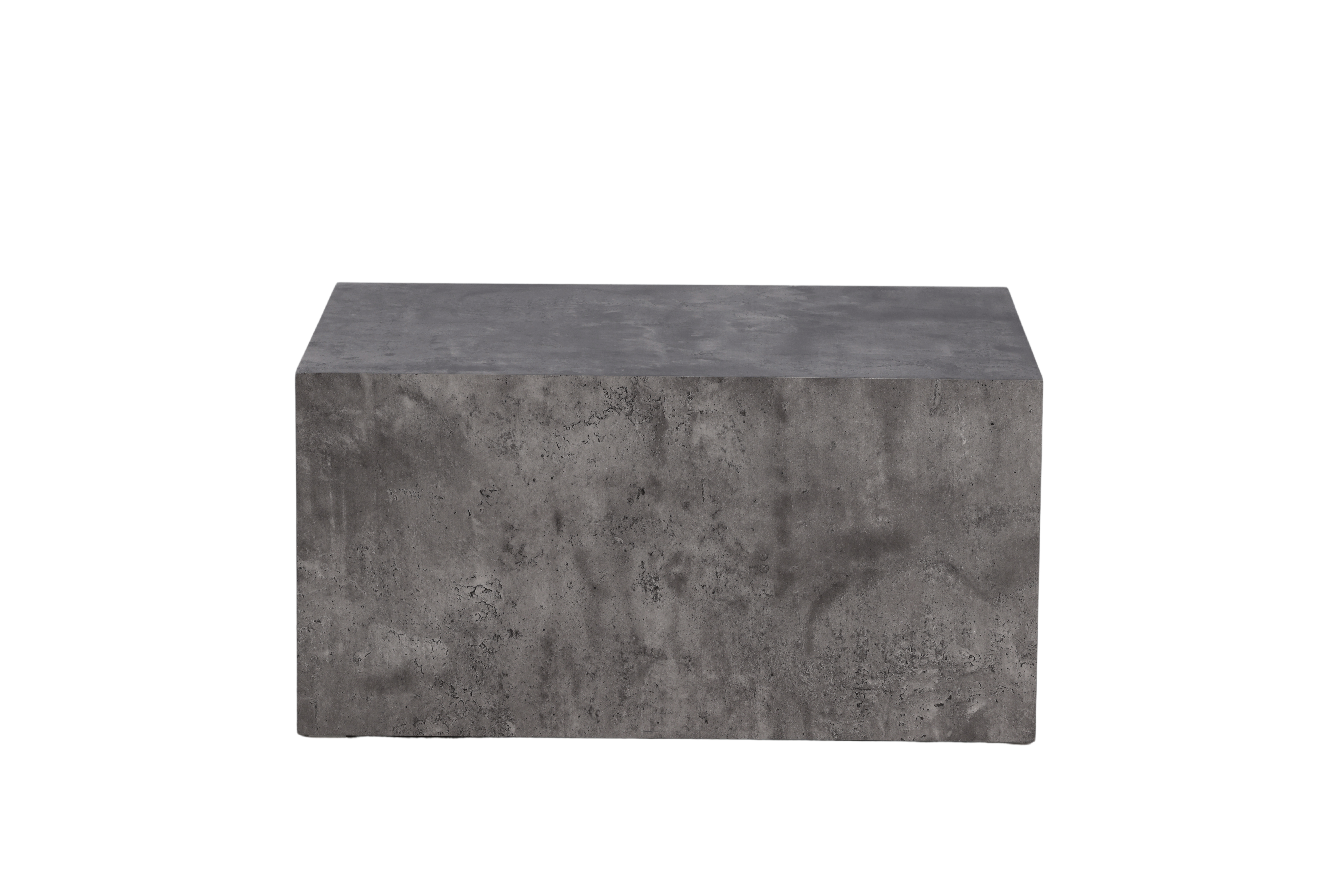 Venture Design York Low Sofabord  Rektangulær Mørkegrå Marmormønstret Mdf  80x60