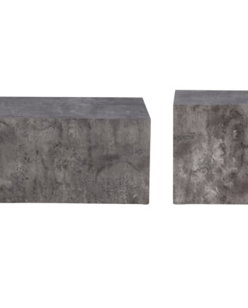Venture Design York Sofabord Grå Marmor Look Mdf  Sæt Med