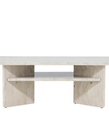 Venture Design ålesund Sofabord     Hylde  Rektangulær Beige Marmor Look Mdf  120x60