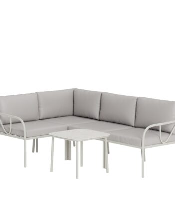 Venture Home Hydra Udendørs Hjørnesofasæt       Bord    Sofa  Beige Hynder Grå Stål