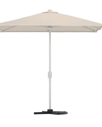 Venture Home Leeds Parasol  Uden Parasolfod Beige Polyester Og Sølv Stål  293x293